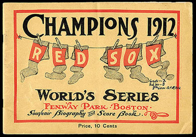 Red Sox 1912 World Series Program - 1
